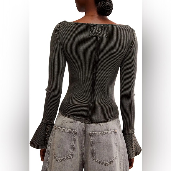 FREE PEOPLE Women’s We The Free Soul Sister Layering Top-Black-SIZE X-SMALL - Picture 13 of 16